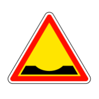 Дорожній знак 1.12 — Вибоїна