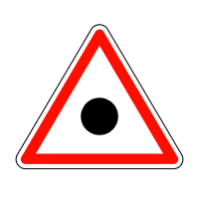 Дорожній знак 1.41 — Місце (ділянка) концентрації ДТП