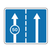 Дорожній знак 5.25 — Мінімальна швидкість на смузі