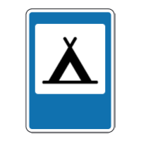 Дорожній знак 6.18 — Кемпінг