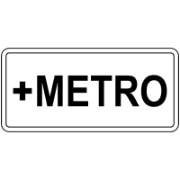 Дорожній знак 7.28.1 — Вид громадського транспорту — метро