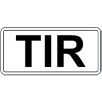 Дорожній знак 7.5.9 — Вид ТЗ — міжнародні перевезення